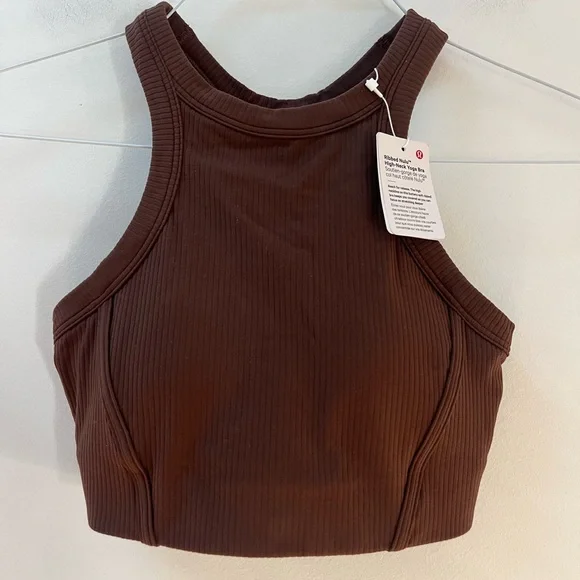 NWT Lululemon Ribbed Nulu High-Neck Yoga Bra - Picture 3 of 6